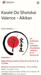 Mobile Screenshot of karatevalence.com